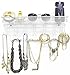 Produktbild Hersbrucker Jewelry Organizer Halter, Mail & Schlüssel Rack, 13 Haken Wand montiert Ablage - Perfekt für Schmuck, Zubehör, Beauty Produkte, Mail, Schlüssel und vieles mehr. (schwarz)... weiß