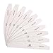 MAKARTT 10pcs/ pack Professional Zebra Nail Files Washable Double Sided Emery Board 100/180, 100/100, 150/150, 240/240 Grit Nail Buffering Files