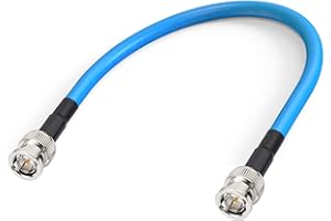 Superbat Kabel SDI 3G/6G/12G 30 cm Cyfrowy kabel audio BNC męski na męski Belden 1694A 75 omów do kamer i sprzętu wideo, obsługuje HD-SDI/3G-SDI/4K/8K (1 sztuka)