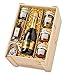 Produktbild Italienischer Präsent Geschenk-Korb / Gourmet Spezialitäten Delikatessen Set mit Champagner, Rotwein, Spaghetti, Oliven-Öl, Honig, Sauce und Gianduiotti