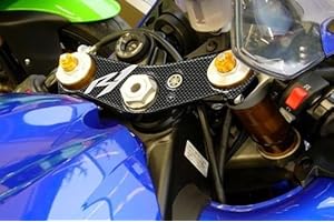 labelbike - Autocollant 3D Gel Résine Protection de Plaque de Fourche Moto R 1 Compatible avec Yamaha R1 04-06
