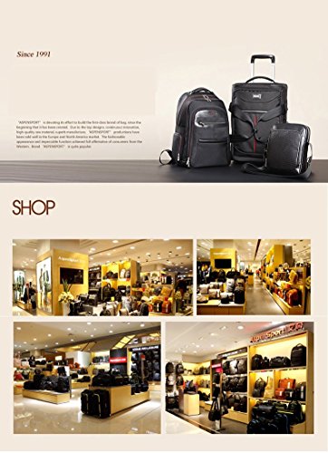 Aspen Business Laptop Rucksack 15.6-17 Zoll Wasserdicht Wanderrucksack Sportrucksack Reiserucksack Schulrucksack Mädchen Herren Damen - 7