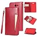 Produktbild Samsung Galaxy J3 (2017) Prime Emerge (American Version) Case, Samsung Galaxy J3 (2017) Prime Emerge (American Version) Cover Thin Flip Cover Case Flap Back Shell Phone Case for Samsung Galaxy J3 (2017) Prime Emerge (American Version) by casefirst (Red )