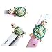 Produktbild Vandot 1x Zubehör Set 3D Tortoise Bling Strass Glitter Headset 3.5 mm Turtle Staubschutz Luxus Geparden Cheetah Glitzer Diamant Kristall Stöpsel Anti-Dust Plug Anti-Staub-Stecker Staub Schutz Kappe Headset Earphone Buchse Klinke für Smartphones Tablet, iPhone 6 4.7 Zoll, iPhone 6 Plus, Samsung i9600, S5 Mini, Note 4, LG G2 G3 Mini,HTC M4 M7 M8,Sony Z1 Z2 Z3 Mini, iPad air, iPad 5 6Moto G,HTC One, iPhone 3 3GS 4 4S 5, iPad 1 2 3 4 mini, Samsung Note 2 N7100, galaxy S3 i9300, i8190,S2 i9100,Samsung Galaxy S4 i9500,LG Nexus 4HTC one X,Nokia Lumia 920 928 520 720, Sony L36h(Xperia Z SP L),Samsung Tab 10.1'' P7510 P7300 P6800 P6200 P3100 - Grün