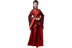 kewing Chino Tradicional Hanfu Vestido - Mujer Danza Clásica Etapa de Rendimiento Hada Falda Traje de Tang Disfraz