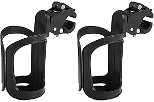 Filltown Getränkehalter Kinderwagen，Universal Getränkehalter für Fahrrad，2 Stück，360° Drehbarer Flaschenhalter Becherhalter Kinderwagen mit Großem Durchmesser für Mountainbikes,Kinderwagen, Rollstuhl