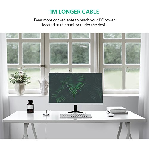 UGREEN CR113  3 0       4  Port USB Hub mit USB Kabel 80  cm  h  lt hohen Geschwindigkeiten Stromkabel f  r Festplatte  Cardreader  Mobiltelefone  kom