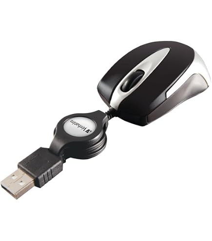 Mouse Pro Fit™ portatile con cavo riavvolgibile | Mouse