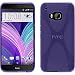 Produktbild PhoneNatic Case für HTC One M9 Hülle Silikon lila X-Style + 2 Schutzfolien