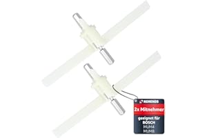 ‎KENEKOS Kenekos - 2x Mitnehmer Flügelrad kompatibel mit Bosch Durchlaufschnitzler I Ersatzteil für Küchenmaschine MUM4/MUM8/ProfiMaxx 44,45,46,47, MUZ8DS1,MUZ4DS2,MUZ4DS3 00091027/091027