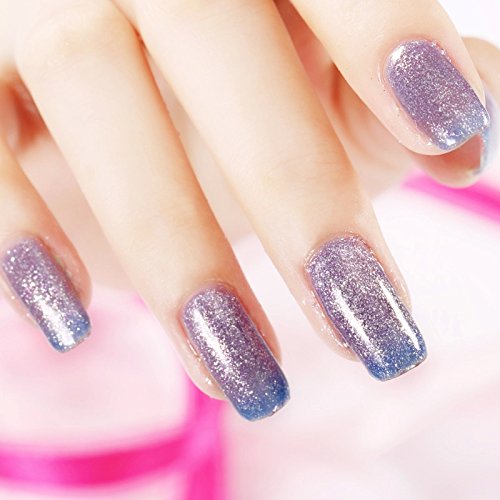 Gellen Thermo Nagellack auflösbarer Gel Nagellack UV Gel Farbwechsel 7.5ml 149 - 6
