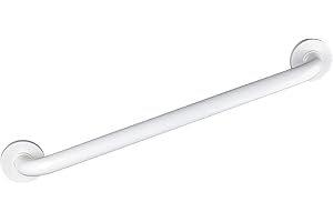 Ridder A00160101 Maniglione per vasca da bagno in acciaio rivestito, 60 cm, colore: Bianco