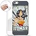 Produktbild FINOO  | iPhone SE Weiche Flexible lizensierte Silikon-Handy-Hülle | Transparente TPU Cover Schale mit Wonder Woman Motiv | Tasche Case mit Ultra Slim Rundum-Schutz | Flyer Stars