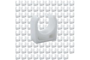 HLIWS Clip fisse a forma di U Clip-100 Pezzi PPR Supporto per tubo di alimentazione,per tubi dell'acqua,Tubazioni Fissaggio,le viti non sono incluse(Diametro interno 16 mm)