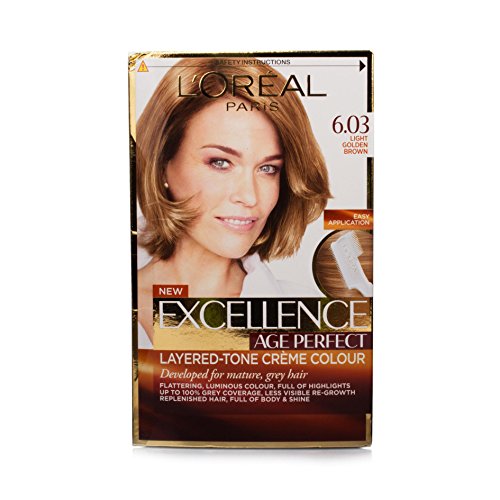 L'Oreal Paris Excellence Age Perfect Hair Colour Number 6.03, Light Golden Brown