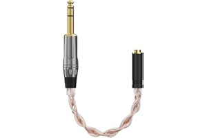 Geekria Apollo 6N OCC i Single Crystal Silver Upgrade kabel audio, wtyczka stereo 6,35 mm do symetrycznego gniazda 4,4 mm, kabel adaptera do audio o wysokiej rozdzielczości, zestaw słuchawkowy HiFi