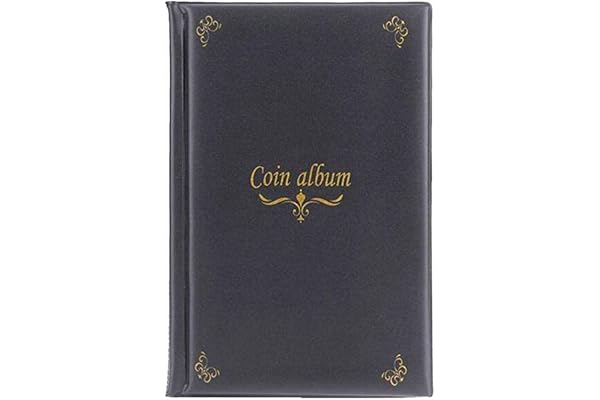 MULOVE Album collecteur de pièces de monnaie 150 pochettes Convient pour les pièces de monnaie de moins de 4,4 cm de diamètre