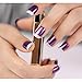 Bling Art False Nails French Manicure Purple 4 Joy Full Cover Medium Tips UK