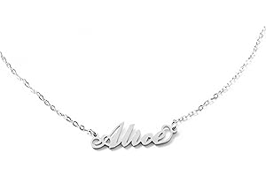 MAPIMANIA - Collana con nome personalizzata in acciaio inossidabile, idea regalo donna compleanno, laurea, catenina argento ragazza