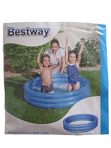 Bestway Kinder Garten Pool Swimmingpool 102×25 Planschbecken Schwimmbecken Farbe Blau - 2