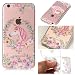 Produktbild iPhone 7 8 Hülle, E-Unicorn Handyhülle Apple iPhone 7 8 Hülle Transparent mit Muster 3D Kranz Einhorn Silikon Durchsichtig Tasche Ultra Slim Dünn TPU Bumper Schutzhülle Stoßfest Hochwertigem Zubehör Set Etui Schale Back Case Cover Rückseite