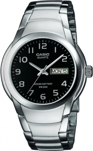 Casio Herren-Armbanduhr Analog Quarz Edelstahl MTP-1229D-1AVEF Casio Herren-Armbanduhr Analog Quarz Edelstahl MTP-1229D-1AVEF