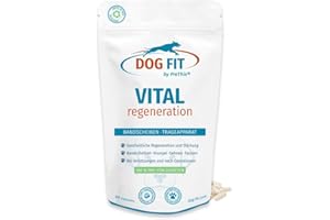 DOG FIT by PreThis® Vital Regeneration pour Chiens I pour disques, tendons & ligaments I Après blessures & fractures I sans additifs I 60 Caps