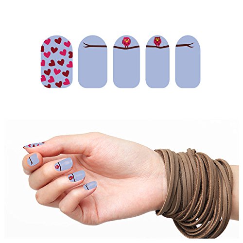Tattify Owl Nail Wraps - Hoot Hoot (Set of 22)