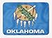 Produktbild ARTOPB American Bath Mat, The Flag of Oklahoma Ceremonial Pipe Native Americans Olive Branch Six Crosses, Plush Bathroom Decor Mat with Non Slip Backing, 23.6 W X 15.7 W Inches, Multicolor