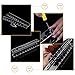 RUIMIO Oval Makeup Brush Holder Makeup Brush Stand Clear Acrylic 10 Lattices for Oval Brush