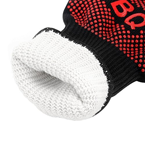 Ofenhandschuhe, Irady Premium Qualität Hitzebeständig Ofenhandschuhe Professionelle topfhandschuhe Grillhandschuhe Silikon Backhandschuhe zum Grillen, Kochen, Grillen-Eine Größe passt fast allen 1 Paar - 2