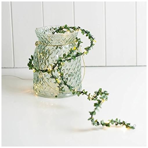 Glimmer Lightings Leaf Garland Flexible String Light for Home Decoration, Garden, Party, Diwali, Christmas - Warm White, 5 Meters - Image 4