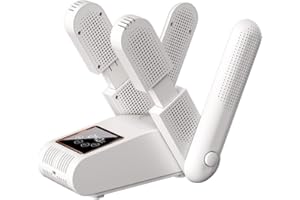 Frogetu Asciuga Scarpe Elettrico da Calcio, Asciuga Stivali Pieghevole, Asciuga Scarponi in Modo Veloce con Ventilazione e Ozone Asciuga, Asciuga Scarpe Calcio Scalda Scarponi Sci, per Scarpe, Guant