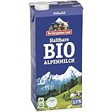 Berchtesgadener Land BGL Haltbare Bio-Alpenmilch 3,5% Fett (6 x 1000 ml)