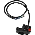 FEYV Turn Signal Horn Switch, Multi Function Safe Aluminium Alloy Universal Left Motorcycle Handlebar Button Durable for Motorcycle for Snowmobile for Scooter