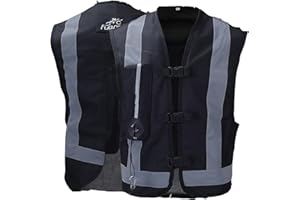 YXYECEIPENO Gilet Airbag Protettivo Riflettente Gilet Anticaduta Moto Motorcycle Tessuto in Tela 600D, Resistente all'Usura E Traspirante Lavabile (Nessuna Bombola di Gas CO2) Gilet airbag Moto