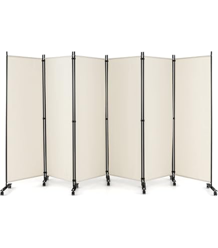 Base Per Divisori Da Schermo - 4 Pezzi In Plastica Bianca, Per Paraventi E Separazione Spazi - Foto 10