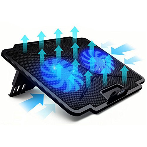 COWEEN Laptop Cooling Pad für 13 Zoll Noteboos in Schwarz