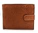 Produktbild Geldbeutel Leder Geldbörse Portemonnaie Portmonee Börse (Querformat cognac)