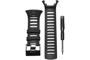 Sunlera Reemplazo de la Correa de Reloj de Suunto Ambit 1 2 3 Goma Correa Destornillador de Acero de Cierre Venda del Reloj