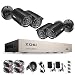 Produktbild ZOSI 4CH Full 720P DVR und 4 X Wasserdicht 720P HD Kamera CCTV Überwachungskamera Video Sicherheit System, 30M IR Nachtsicht, ohne Festplatte