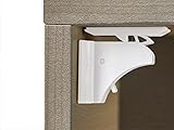 MYTK 8+2 Magic Lock, magnetisches Schrankschloss als Kindersicherung, Montage ohne Bohren und Schrauben (8 Schlösser mit 2 Schlüssel Weiß) - 2