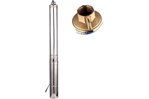 SHYLIYU Pompa per Pozzi Profondi 220V 550W Sommergibile Pompa Acqua 11800L/H Pompa Sommerse Pozzo Profondità Fino a 32m Con 10m Cordone