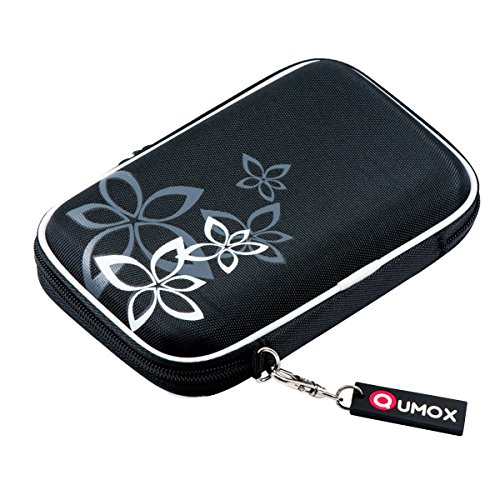 QUMOX 2,5" extern HDD Gehäuse / Tasche für tragbare Festplatte Schwarz
