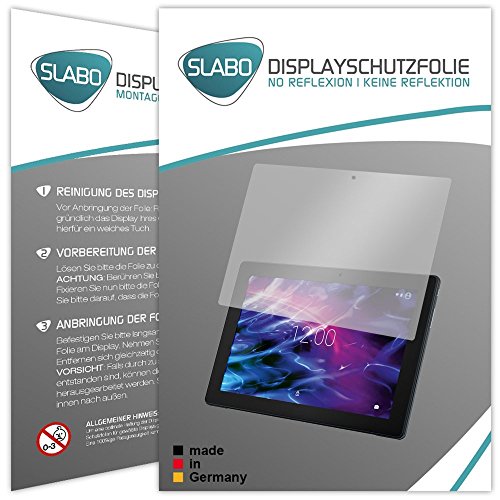2 x Slabo Displayschutzfolie Medion Lifetab P10356 (MD 99632) Displayschutz Schutzfolie Folie „No Reflexion|Keine Reflektion“ MATT – Entspiegelnd MADE IN GERMANY - 3