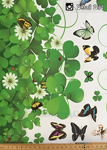 WandSticker4U- Wandtattoo „Blumenwiese mit Schmetterlingen“ | Breite:120cm | Blumen Wiese Gräser | Wandsticker Fenstersticker Aufkleber Deko für Wohnzimmer, Flur, Küche, Kinderzimmer, Garderobe - 5