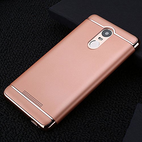 Merssavo Tres Segmentos PC Galjanoplastia Duro Shell Tel fono Celular Protecci n Caso para Xiaomi Hongmi Nota 3 Oro de Rose Merssavo Tres Segmentos PC Galjanoplastia Duro Shell Tel fono Celular Protecci n Caso para Xiaomi Hongmi Nota 3 Oro de Rose