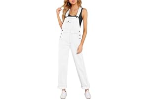 luvamia Dungarees Women Denim Baggy Wide Leg Stretchy Jeans Jumpsuits Overall