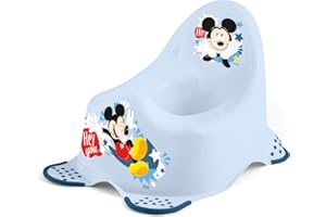 Lulabi Mickey Icon Vasino Bimbo in Polipropilene con Piedini in Gomma Antiscivolo