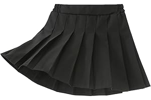 Yealoo Fille Jupe Ecolière Plissé Jupe-Short avec Short Uniforme Scolaire Jupe Fille Enfant Patineuse Tennis